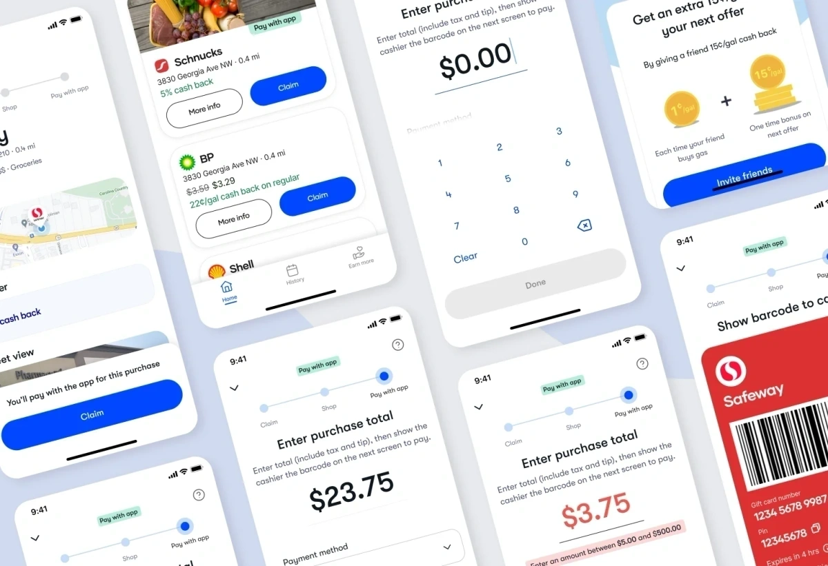 Pay with App Interface Collage