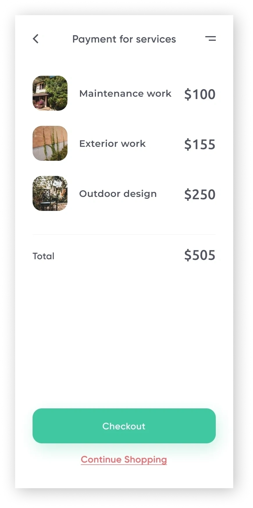 Checkout Screen 8