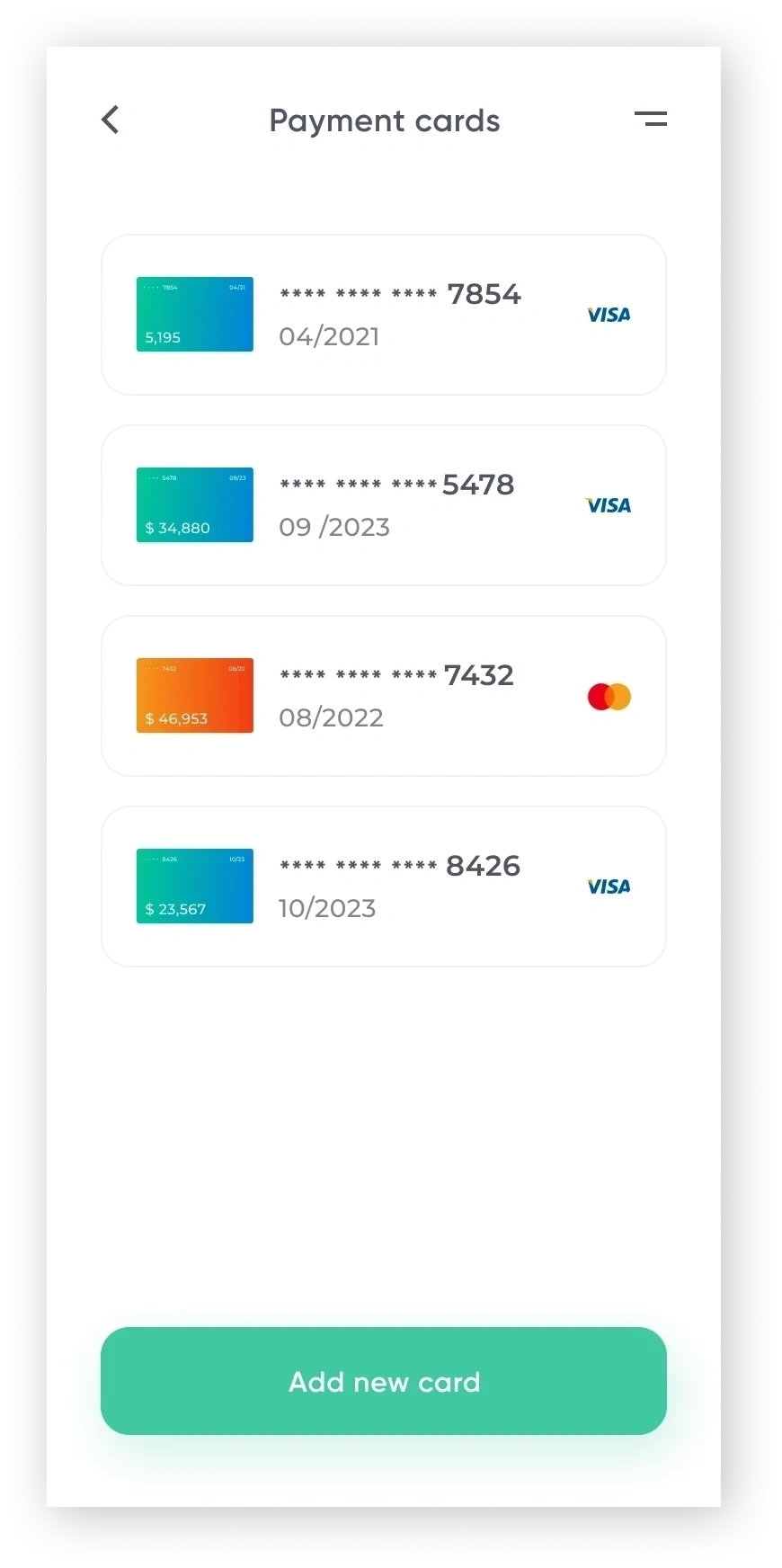 Payment Confirmation Screen 9